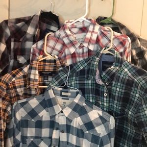 6 American eagle men shirt size s/p